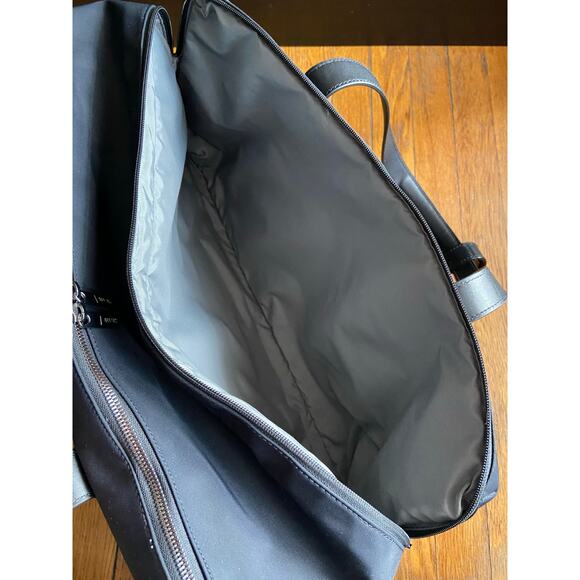 AWAY 'The Weekender' Black Travel Bag w/Pass Thru Sleeve Mens - Picture 6 of 12